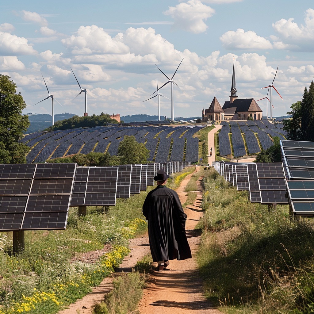 Martin Luther als Pilger auf dem Lutherweg (KI)
